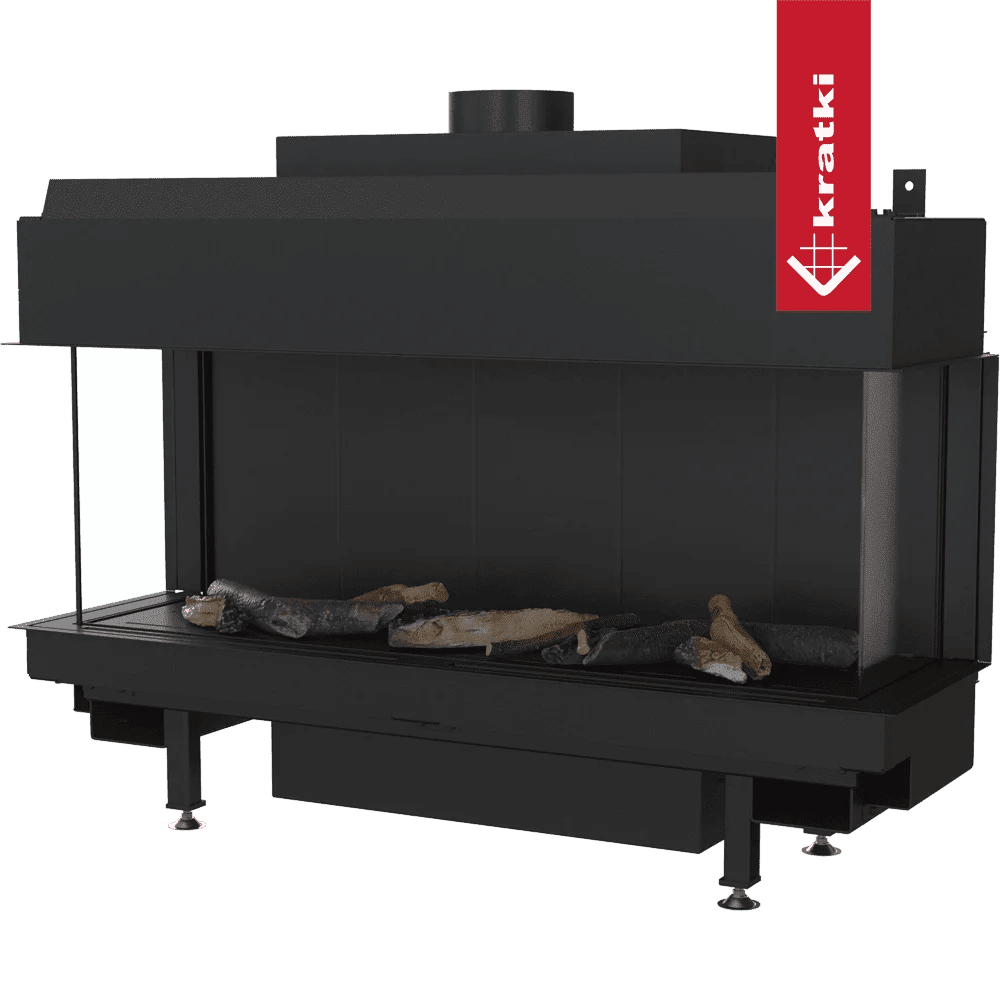 Leo 100 Triple-Glazing Natural Gas Fireplace Insert – 9kW - Image 3