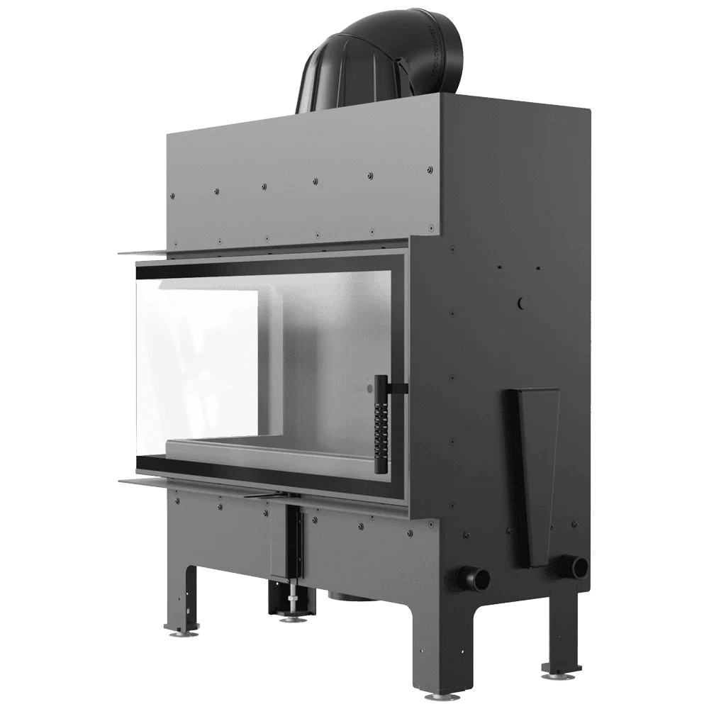 Floki L-Shape Left Sided Wood Burning Fireplace Insert – 12kW