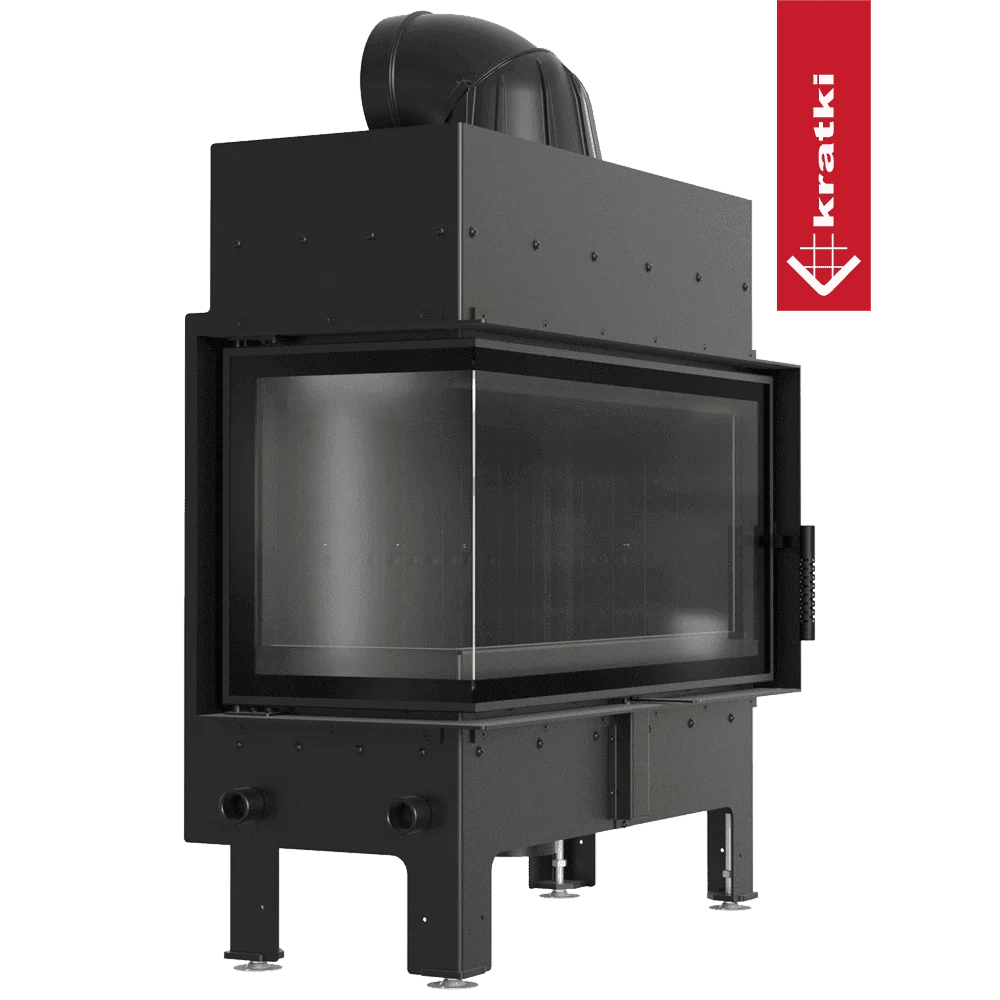 Floki L-Shape Left Sided Wood Burning Fireplace Insert – 12kW - Image 4