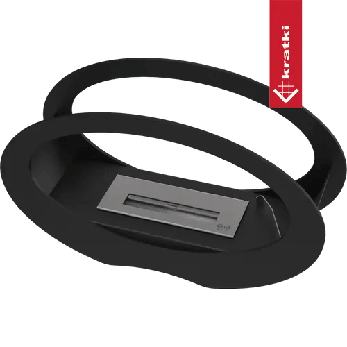 Echo Freestanding Bioethanol Fireplace - Black - Image 4