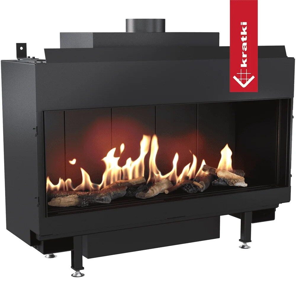 Leo 100 Front Facing Natural Gas Fireplace Insert – 9kW
