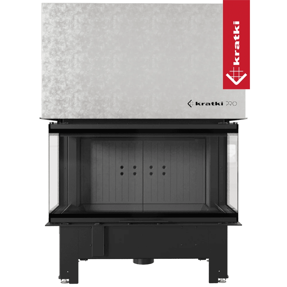 NBC 1000/400 Lift-Up Glass Wood Burning Fireplace Insert – 15kW - Image 2