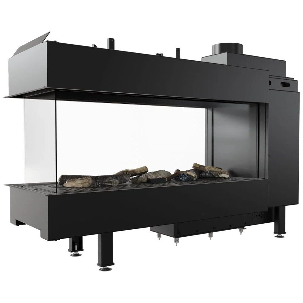 Leo 100 Room Divider Natural Gas Fireplace Insert – 9kW - Image 2