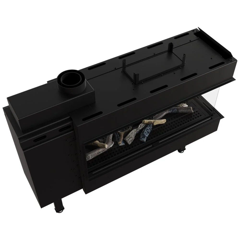 Leo 100 Room Divider Natural Gas Fireplace Insert – 9kW - Image 4