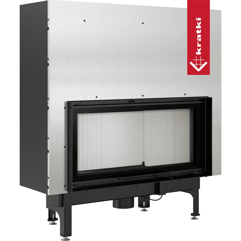 Nadia Lift-Up Glass Wood Burning Fireplace Insert – 14kW - Image 5