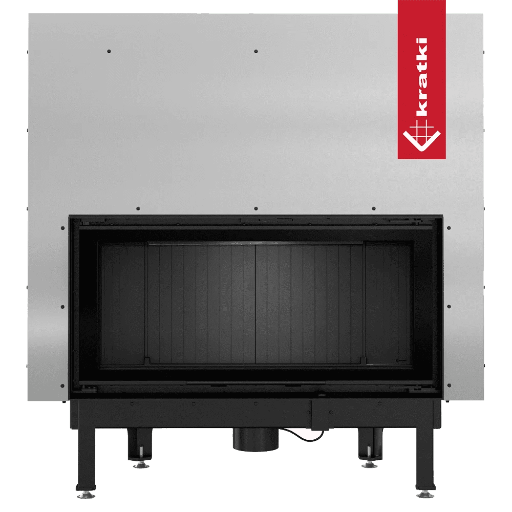 Nadia Lift-Up Glass Wood Burning Fireplace Insert – 14kW - Image 4